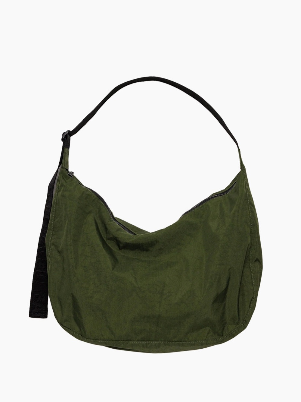 BAGGU - Large Nylon Crescent Bag - Bay Laurel (Green)